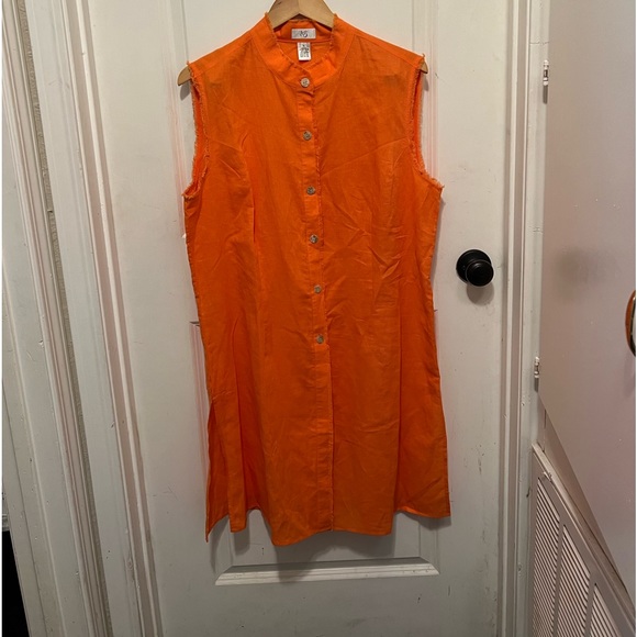 iOS Dresses & Skirts - IOS Dress Sz XL Linen/Cotton Used Once